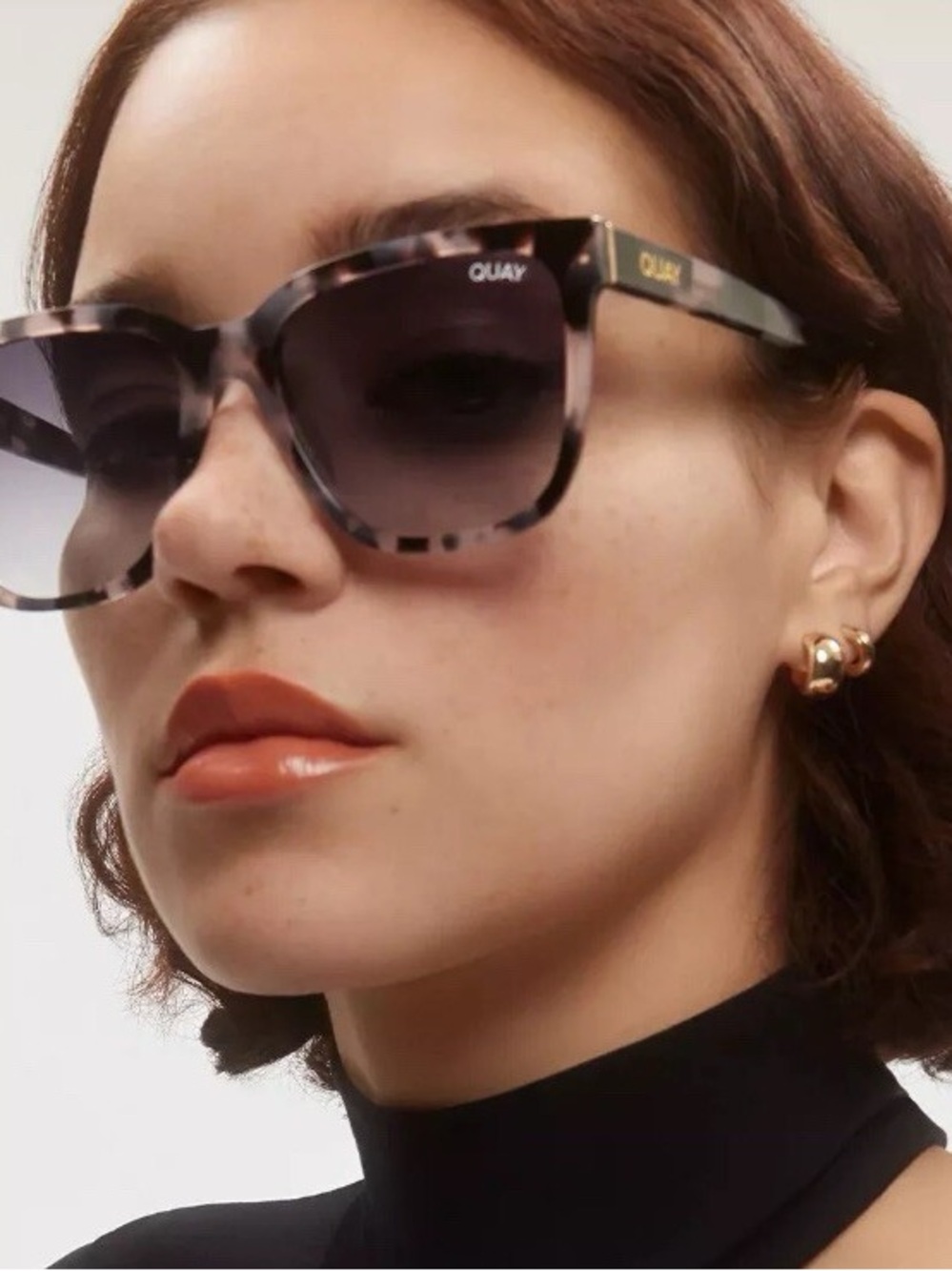 QUAY • It's My Way 59mm Gradient Cat Eye Sunglasses